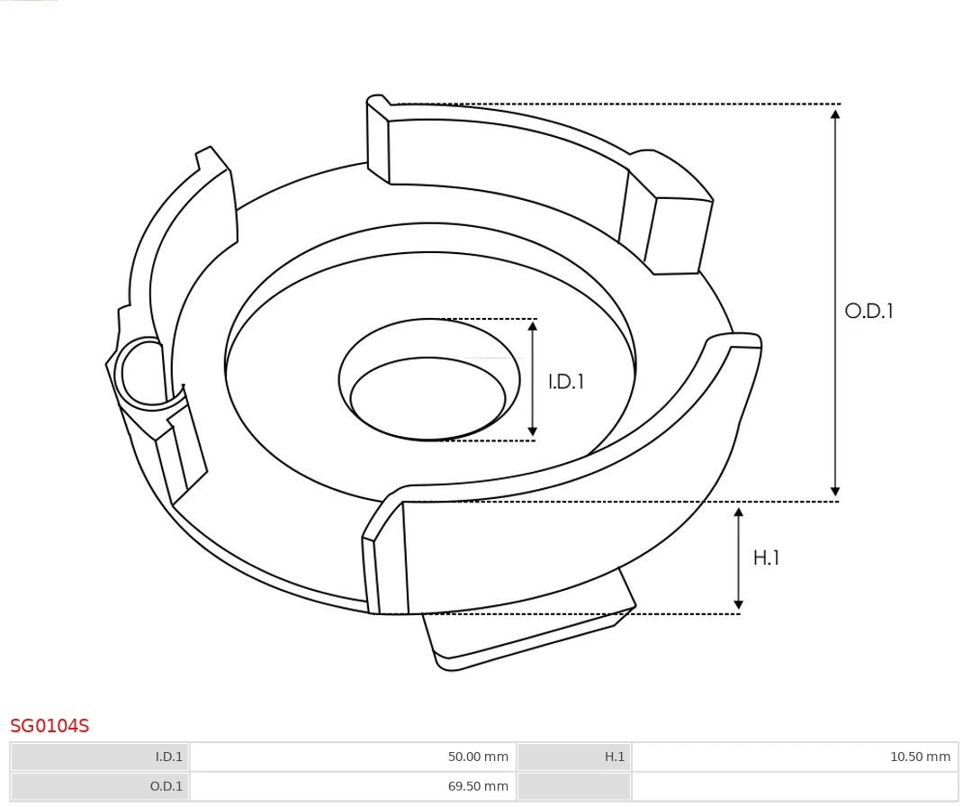 Repair Kit, starter Brand new AS-PL SG0104S