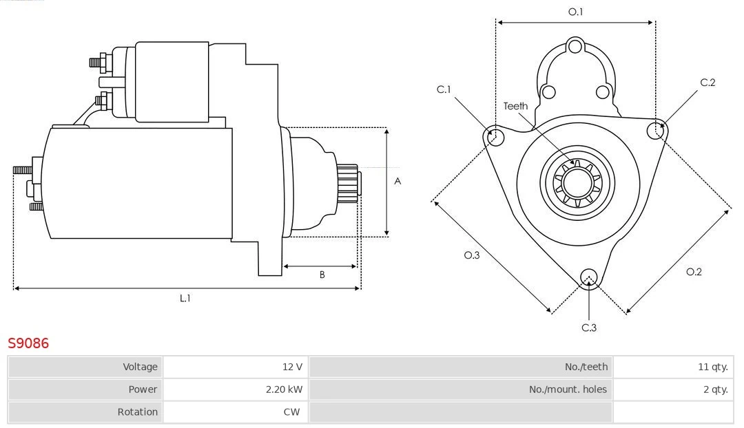AS-PL S9086 Starter