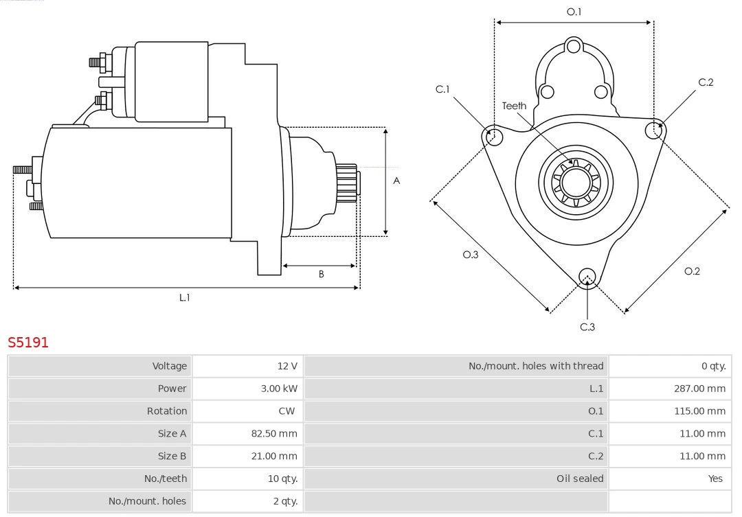 AS-PL S5191 Starter