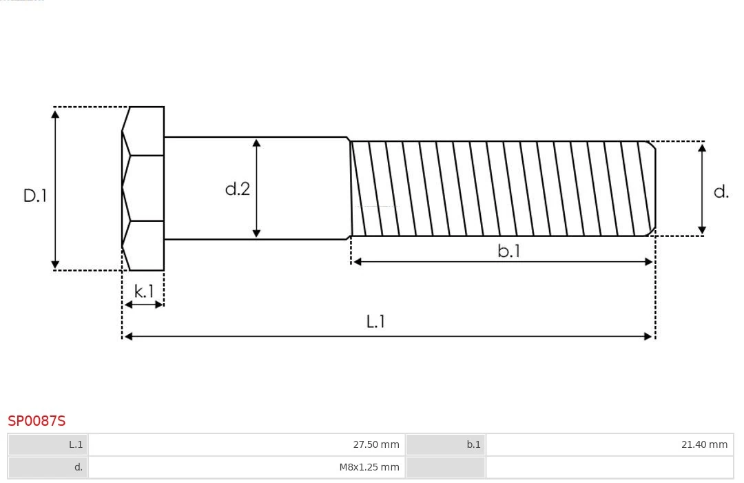 AS-PL SP0087S Repair Kit, starter