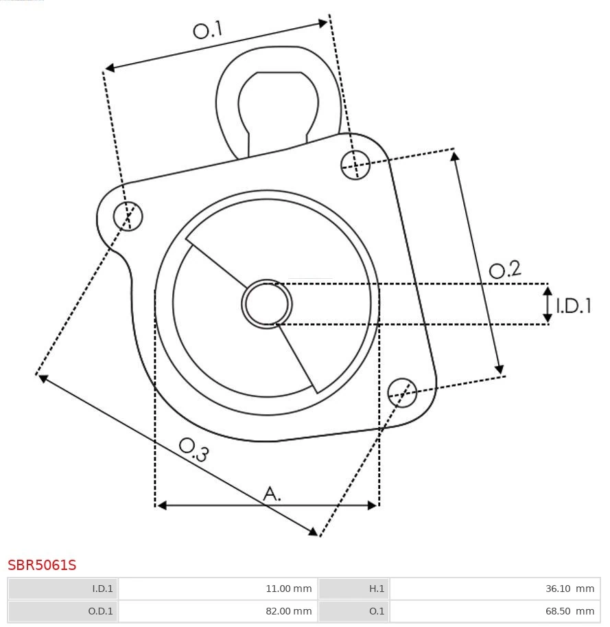 AS-PL SBR5061S Starter Lid, carburettor