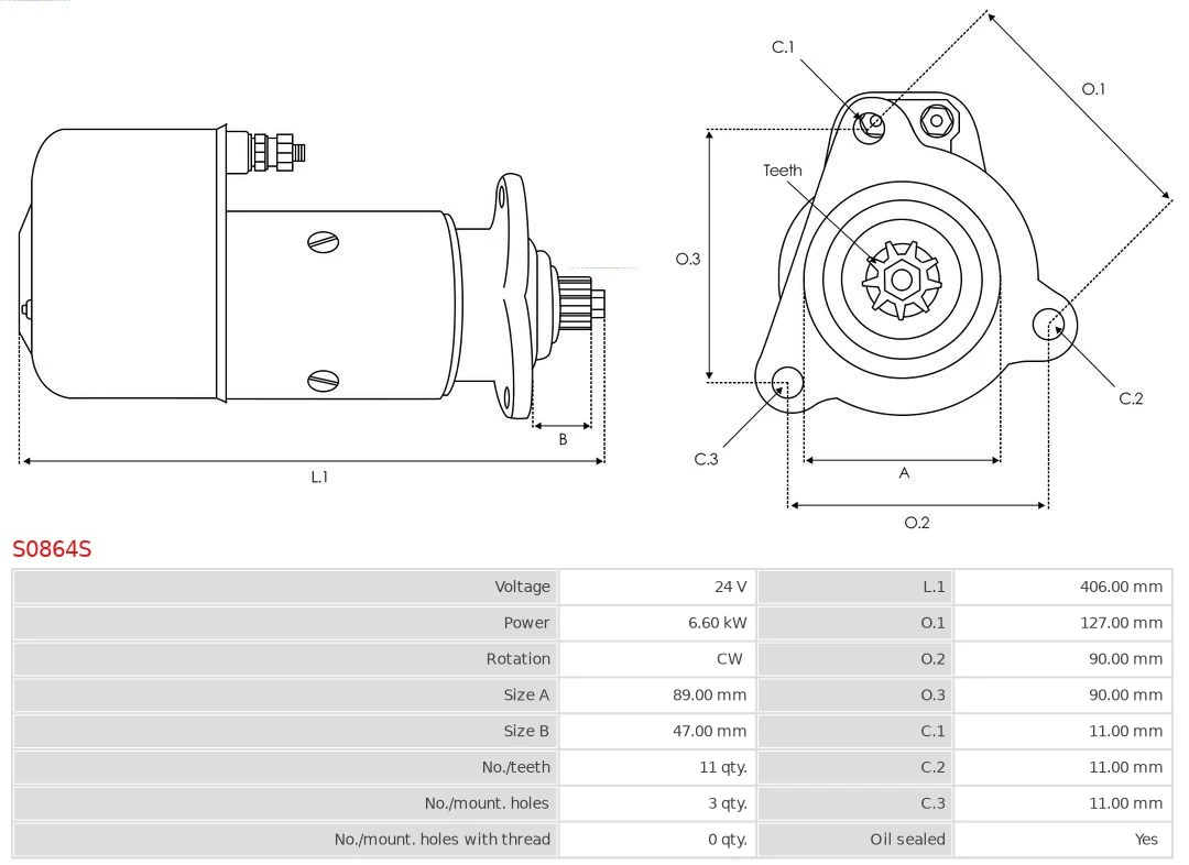 AS-PL S0864S Starter