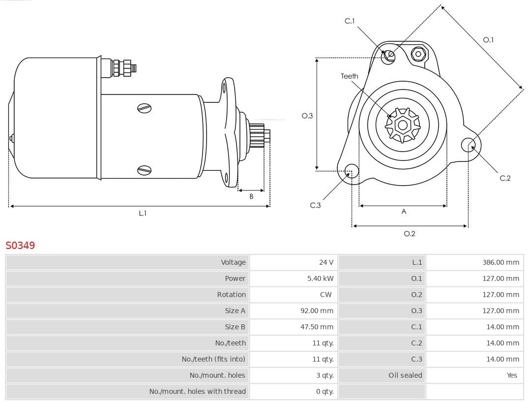 AS-PL S0349 Starter