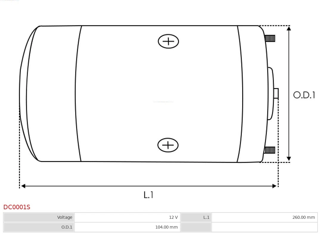 AS-PL DC0001S Electric Motor