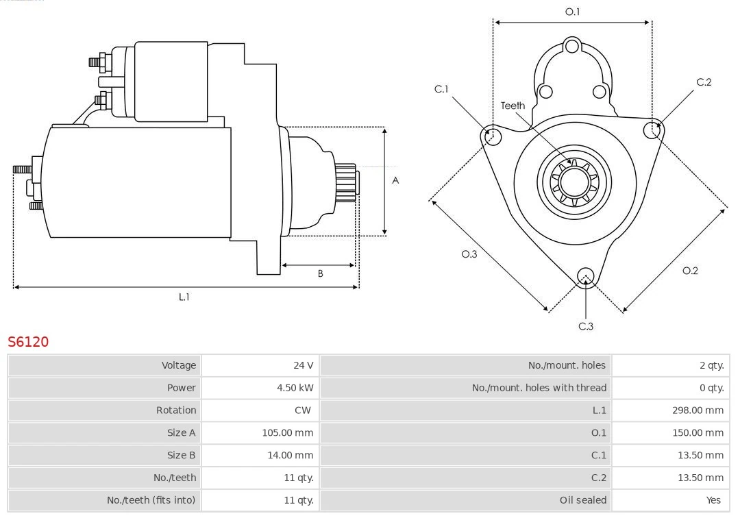 AS-PL S6120 Starter