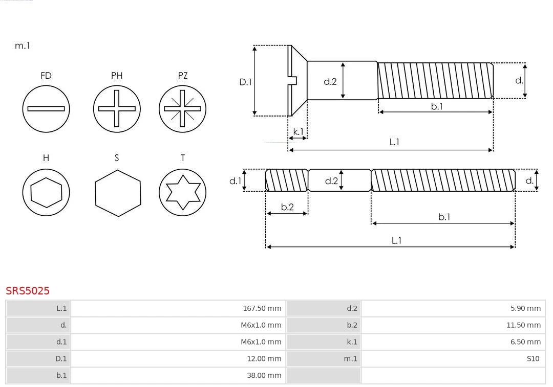 AS-PL SRS5025 Repair Set, alternator