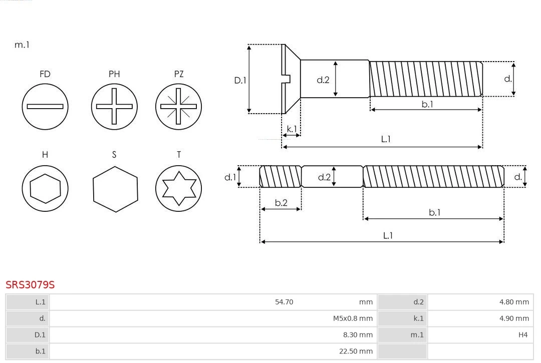 AS-PL SRS3079S Repair Set, alternator