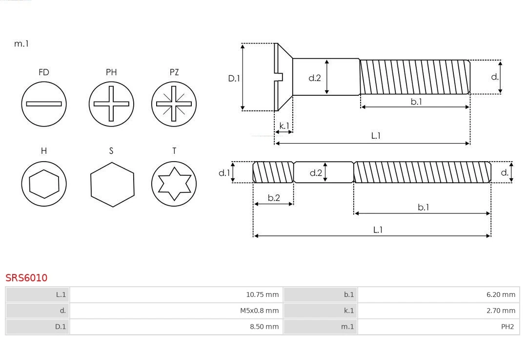 AS-PL SRS6010 Repair Set, alternator