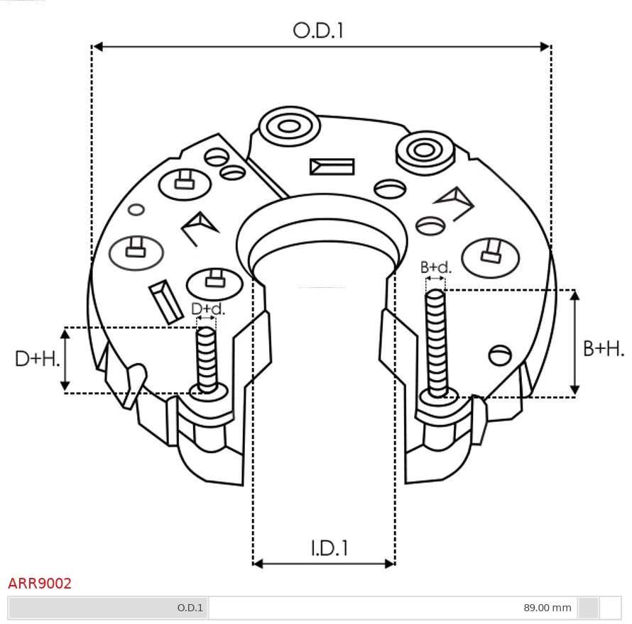 AS-PL ARR9002 Rectifier, alternator