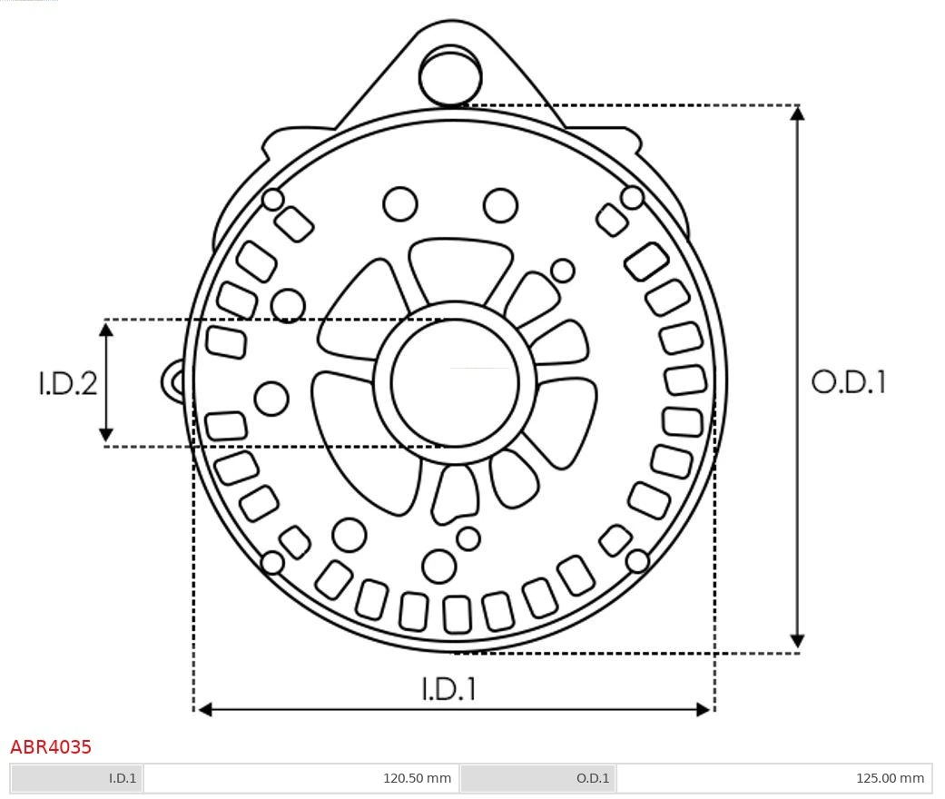 AS-PL ABR4035 Bracket, alternator drive flange