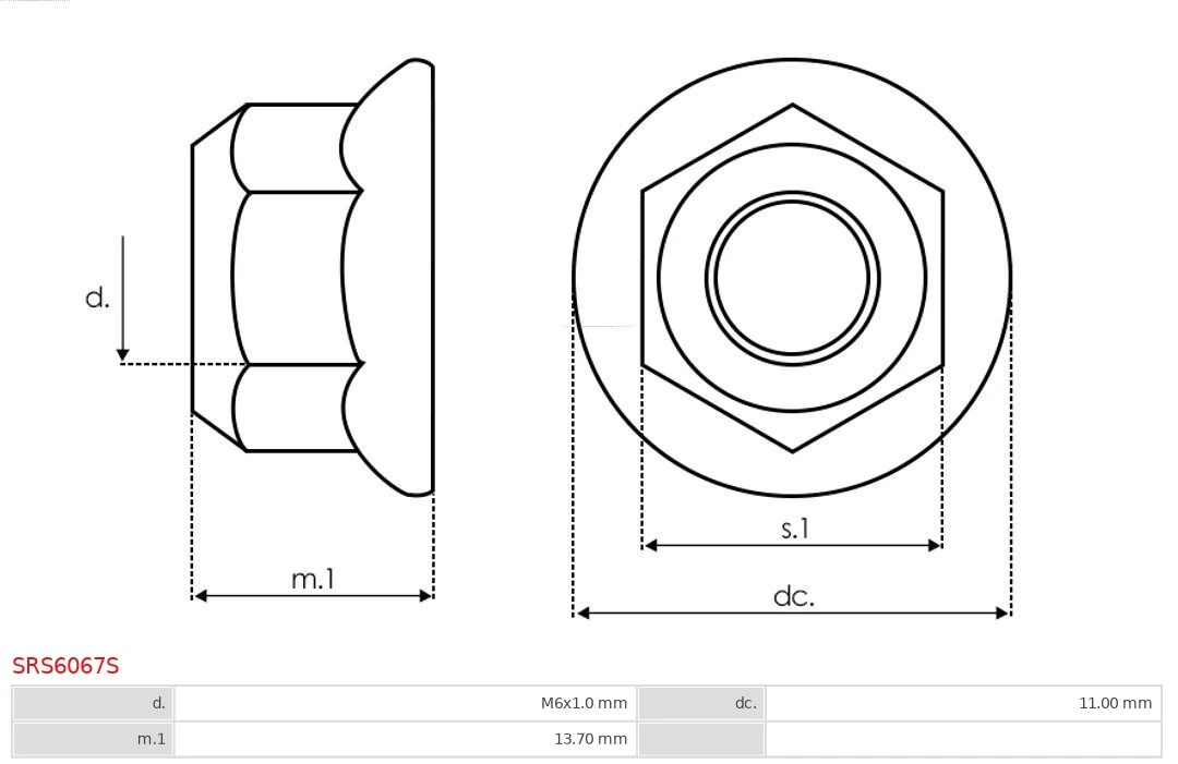 AS-PL SRS6067S Repair Set, alternator