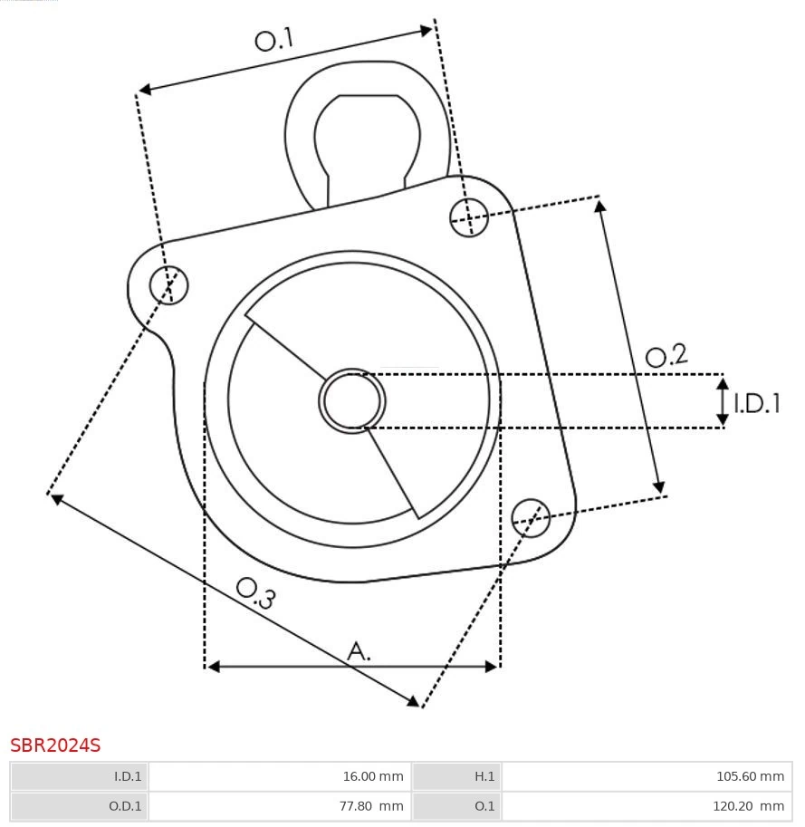AS-PL SBR2024S Starter Lid, carburettor