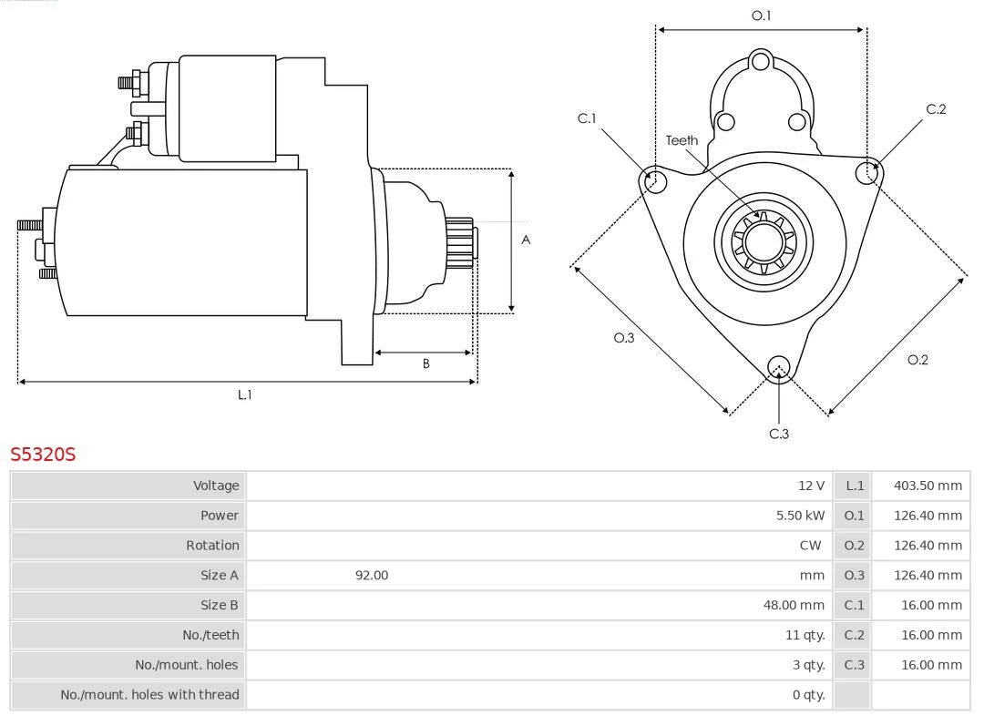 AS-PL S5320S Starter