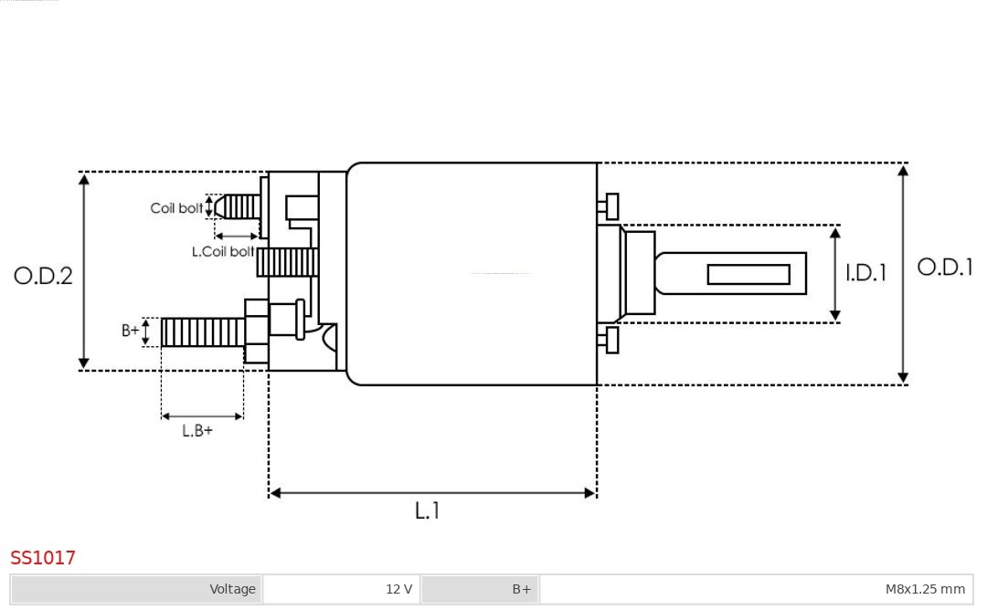 AS-PL SS1017 Solenoid Switch, starter