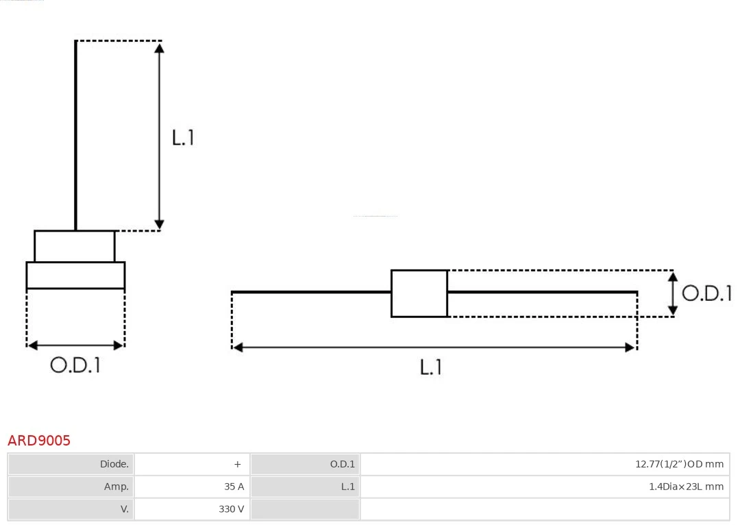 Rectifier, alternator Brand new AS-PL ARD9005