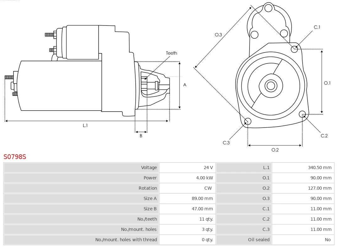 AS-PL S0798S Starter