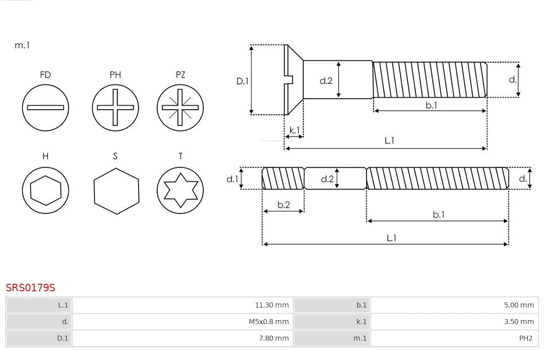 AS-PL SRS0179S Repair Set, alternator