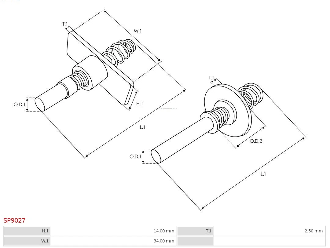 AS-PL SP9027 Repair Kit, starter