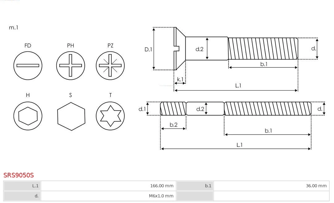 AS-PL SRS9050S Repair Set, alternator