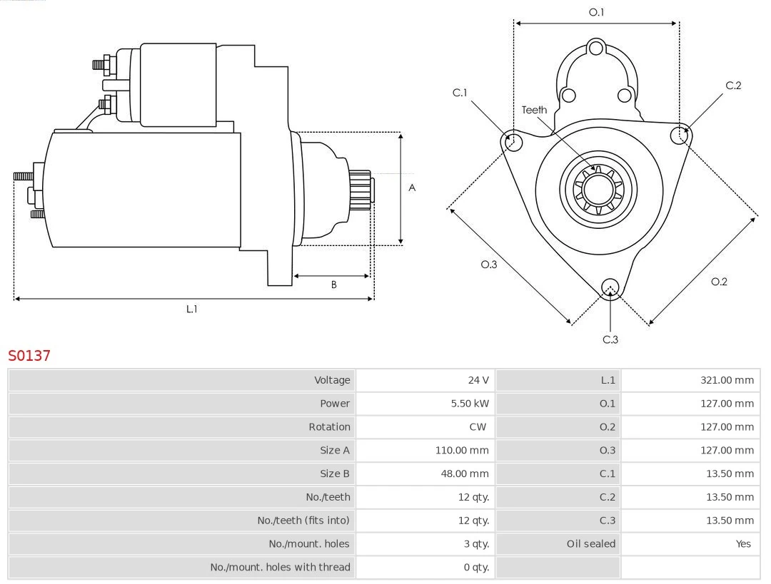 AS-PL S0137 Starter