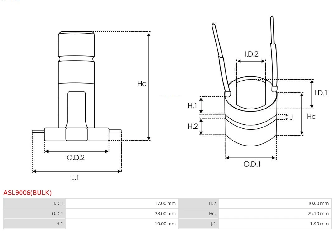 Cincin selip, generator Brand new AS-PL ASL9006(BULK)