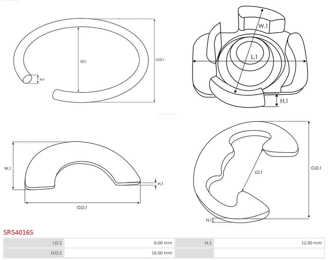 AS-PL SRS4016S Repair Kit, starter