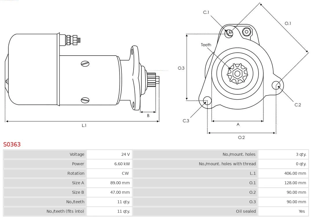 AS-PL S0363 Starter