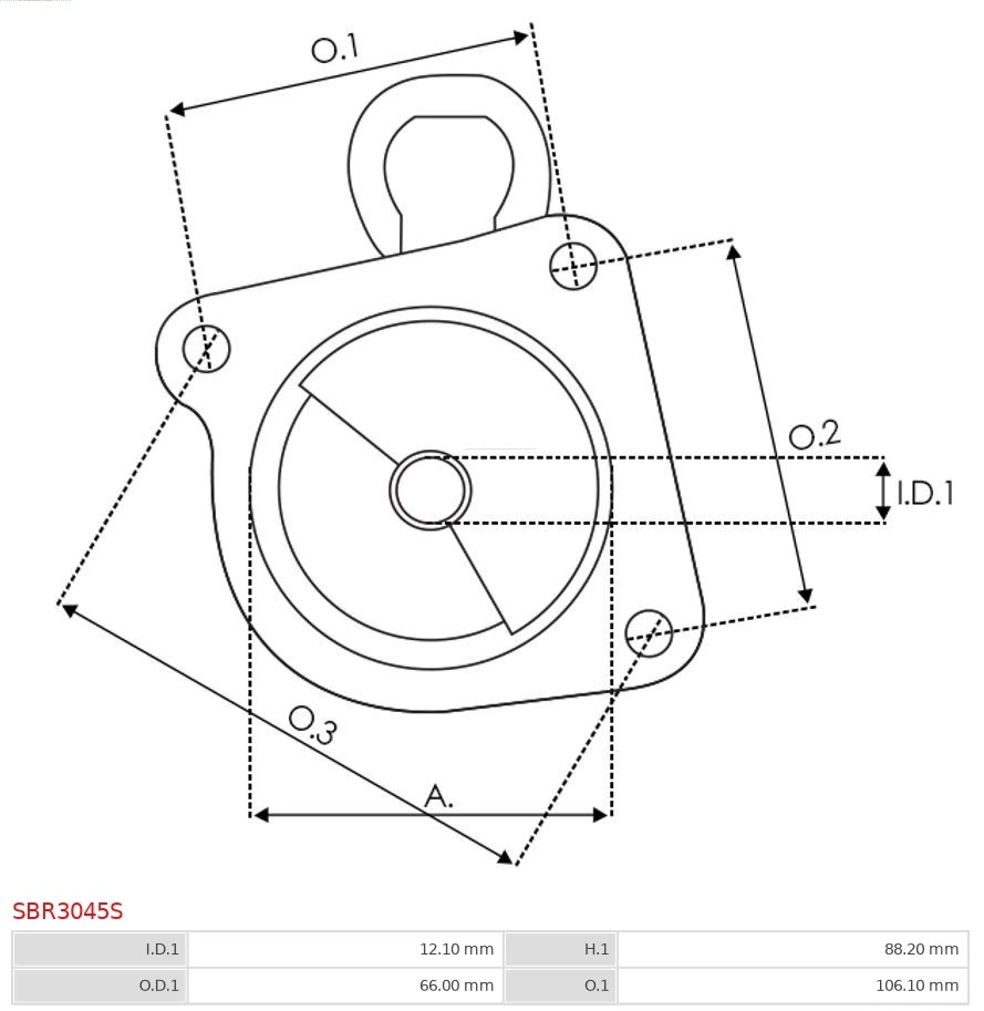 AS-PL SBR3045S Starter Lid, carburettor