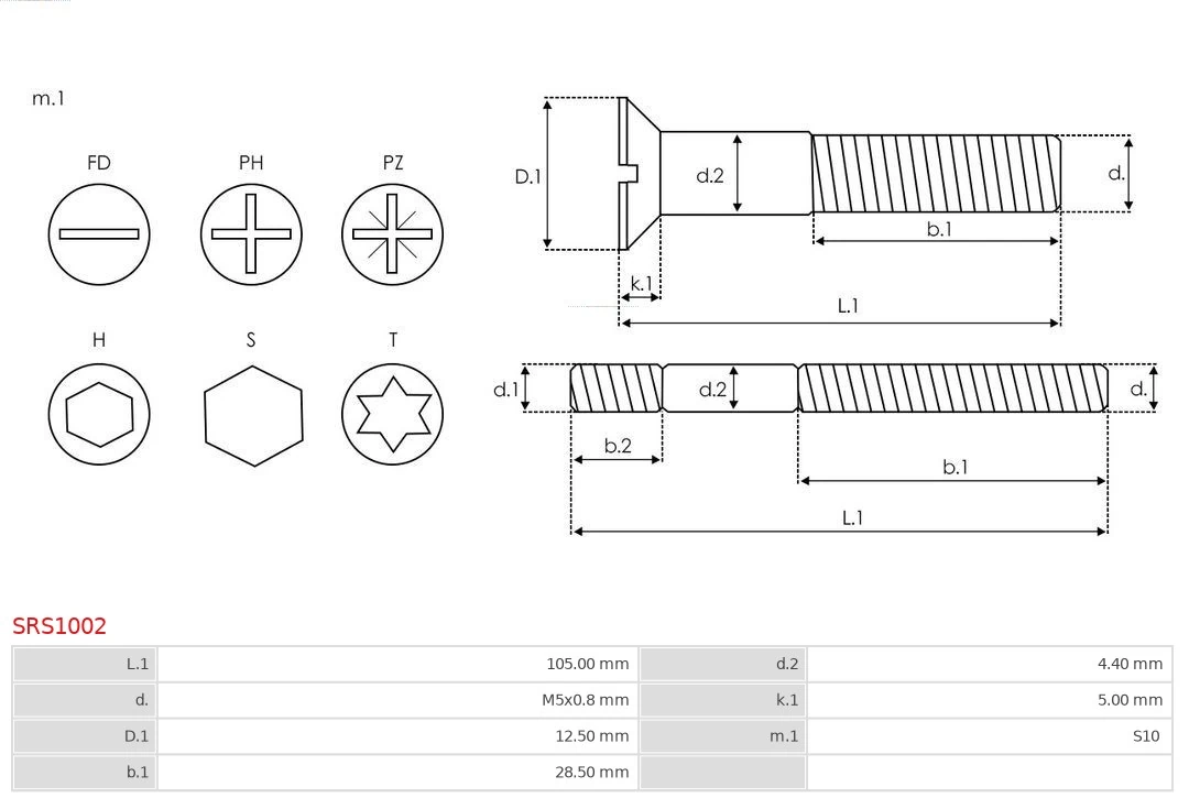 AS-PL SRS1002 Repair Set, alternator