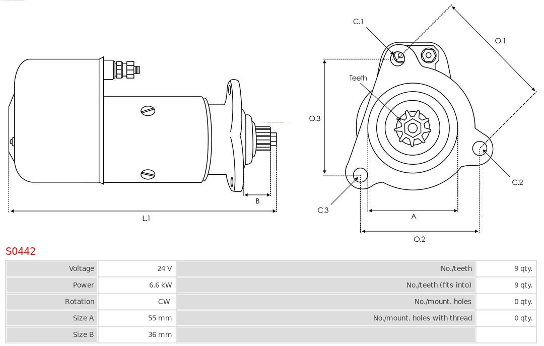 AS-PL S0442 Starter