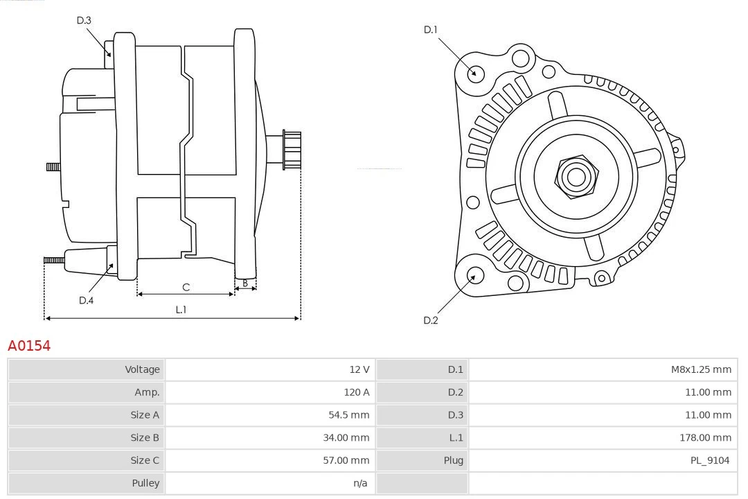 Generator Brand new AS-PL A0154