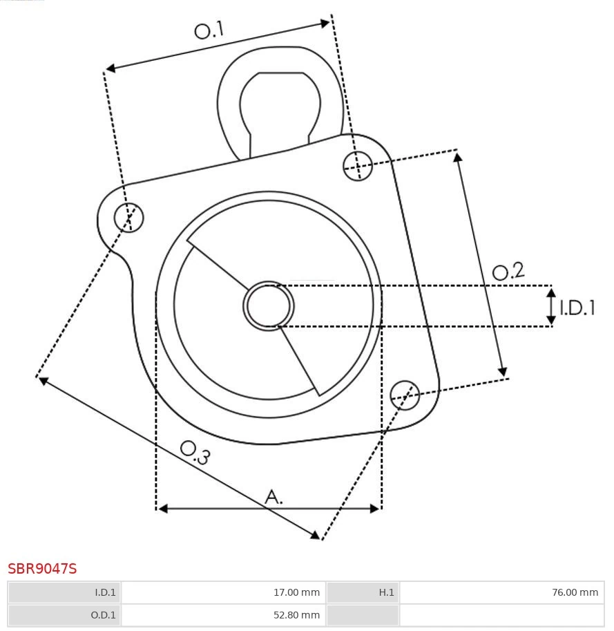 AS-PL SBR9047S Starter Lid, carburettor