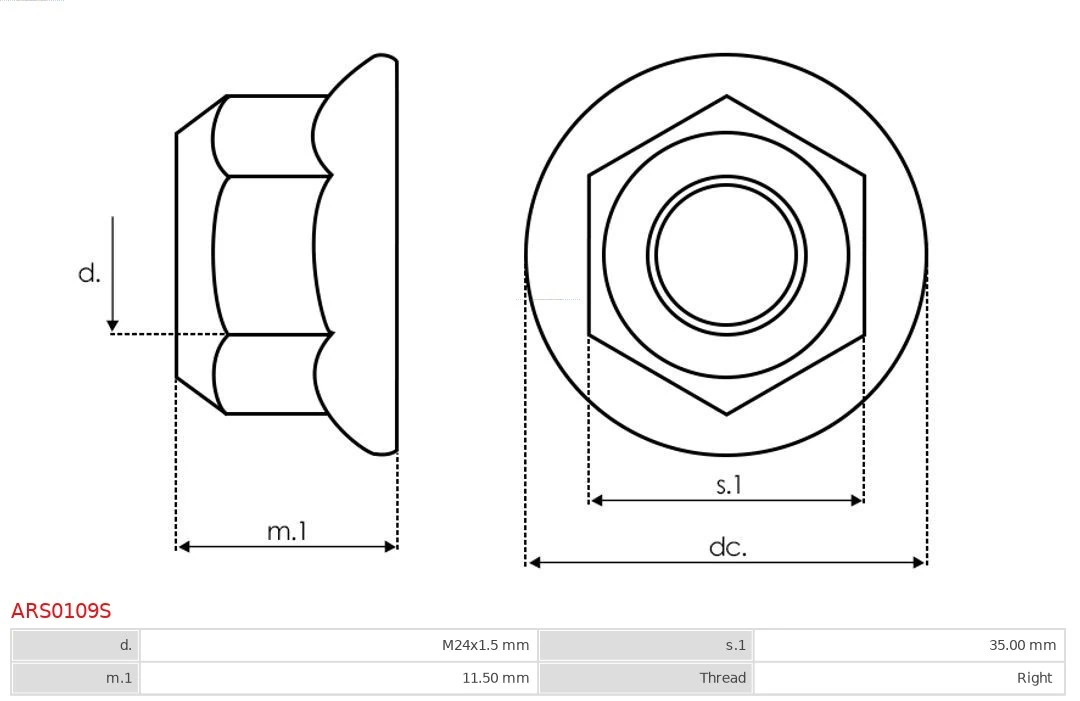 AS-PL ARS0109S Repair Set, alternator