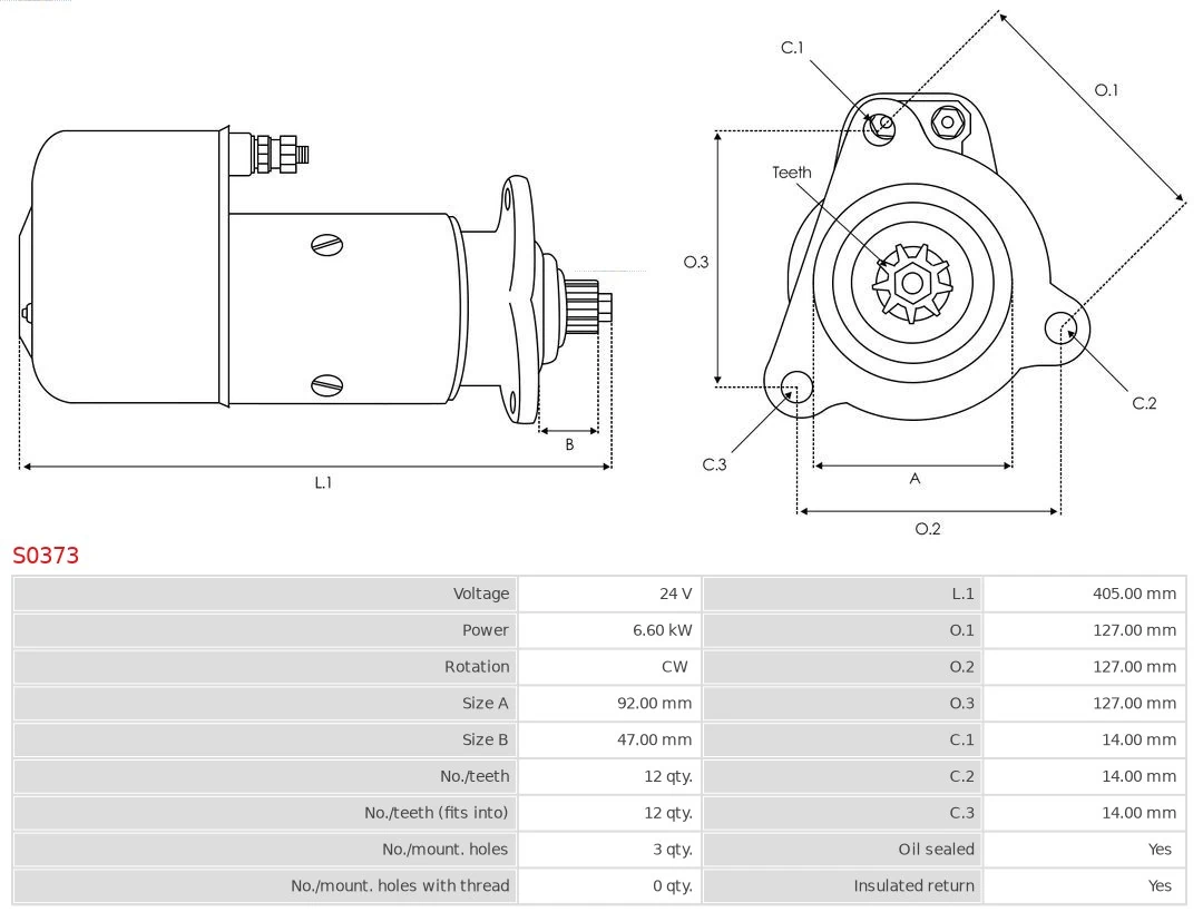 AS-PL S0373 Starter