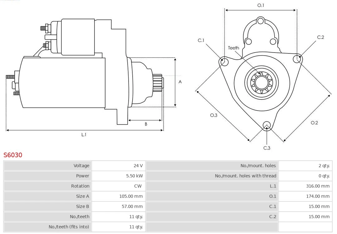 AS-PL S6030 Starter
