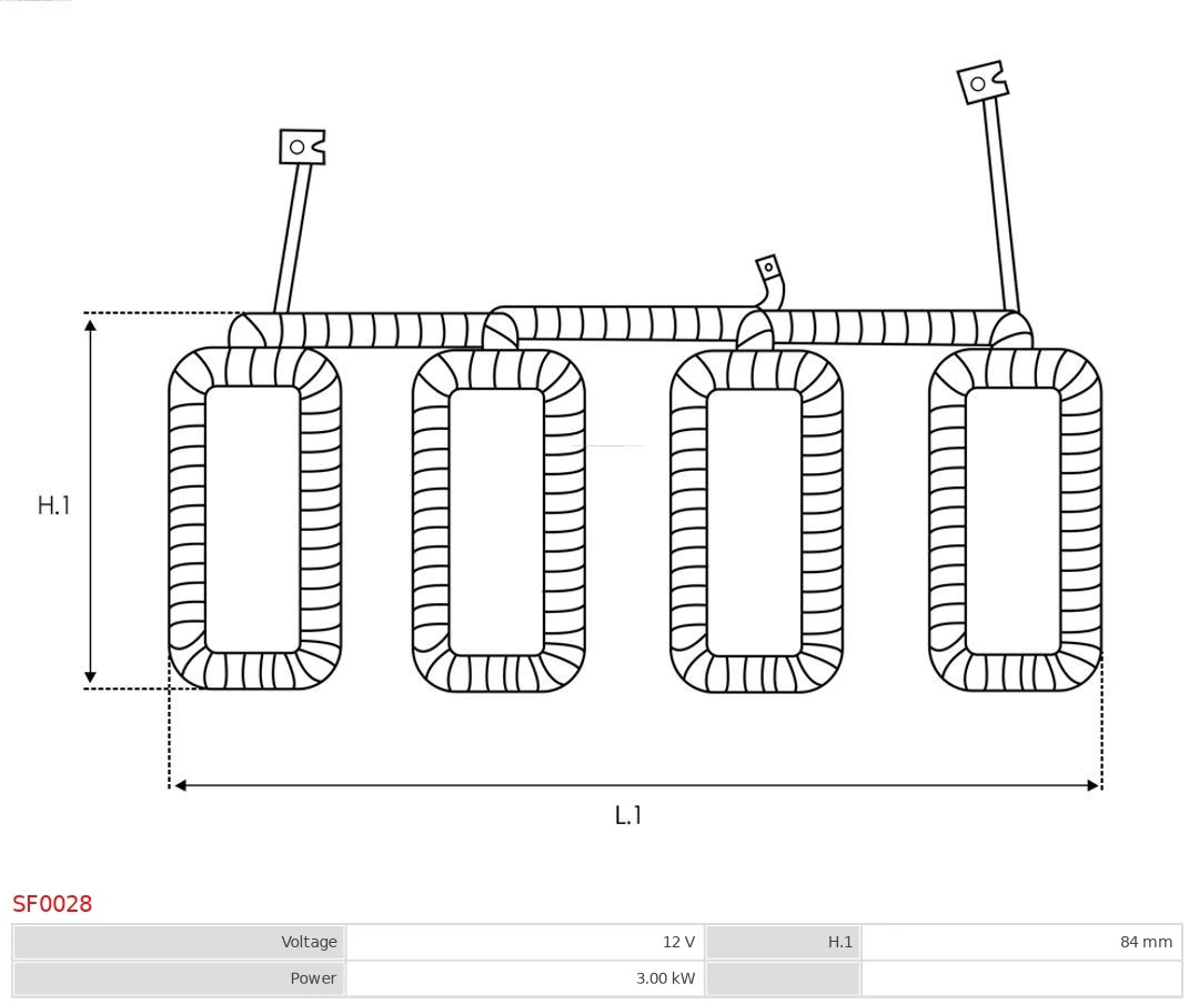 AS-PL SF0028 Field Winding, starter