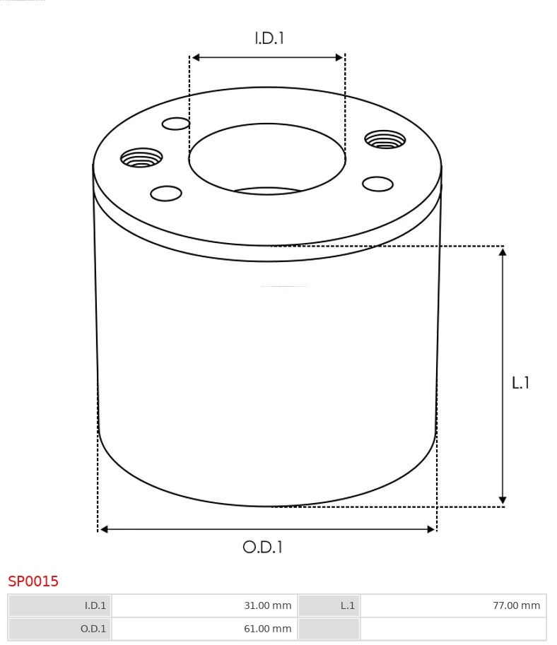 Repair Kit, starter Brand new AS-PL SP0015