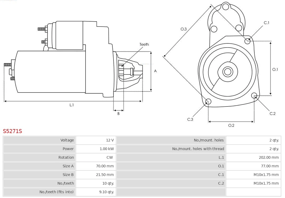 AS-PL S5271S Starter