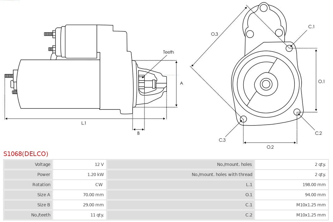 Starter Brand new Delco S1068(DELCO)