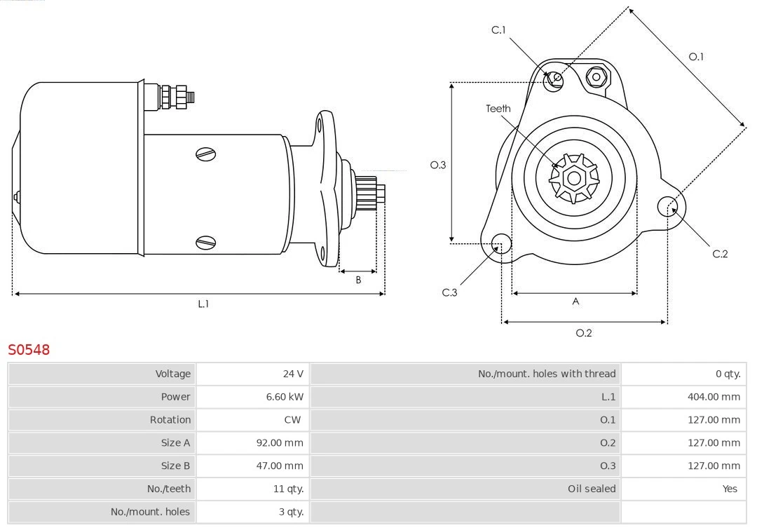 AS-PL S0548 Starter