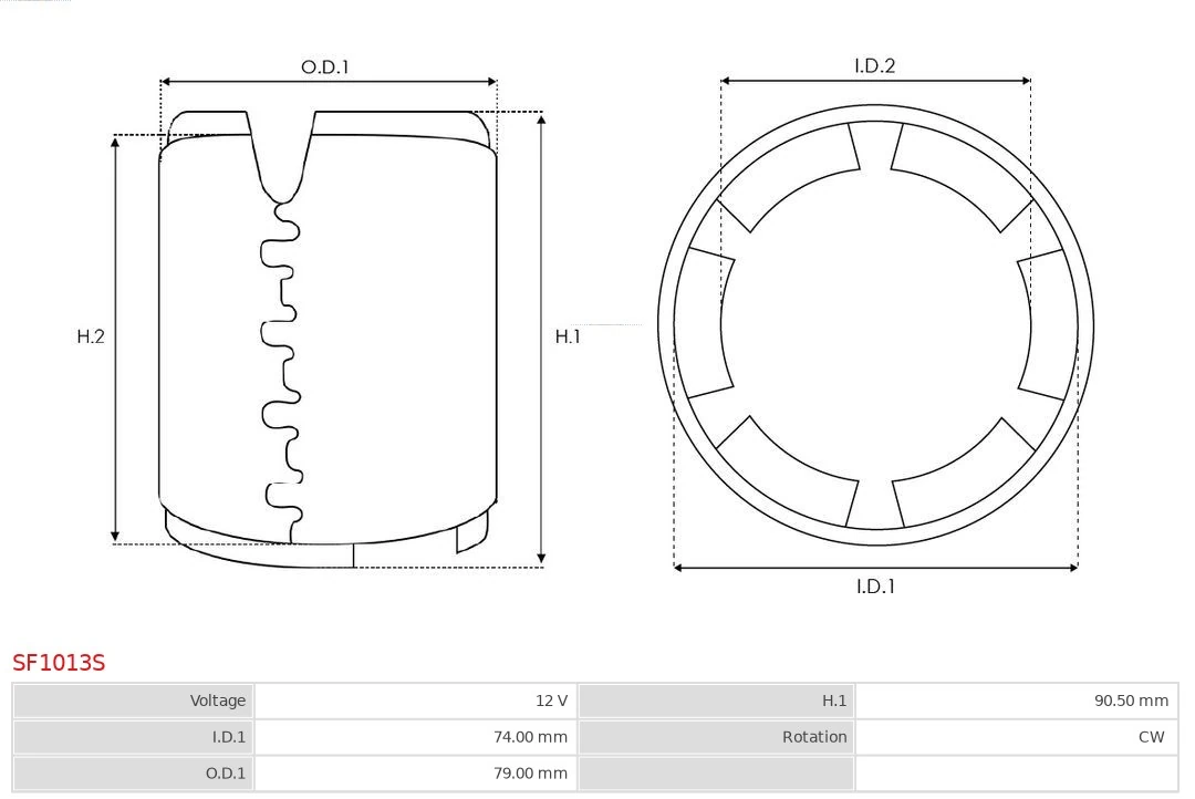 AS-PL SF1013S Field Winding, starter