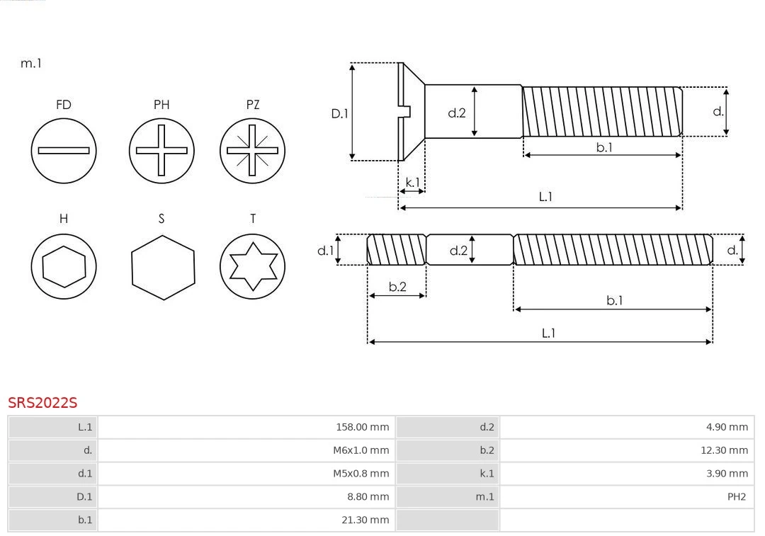AS-PL SRS2022S Repair Set, alternator