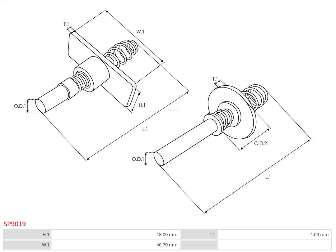 Repair Kit, starter Brand new AS-PL SP9019