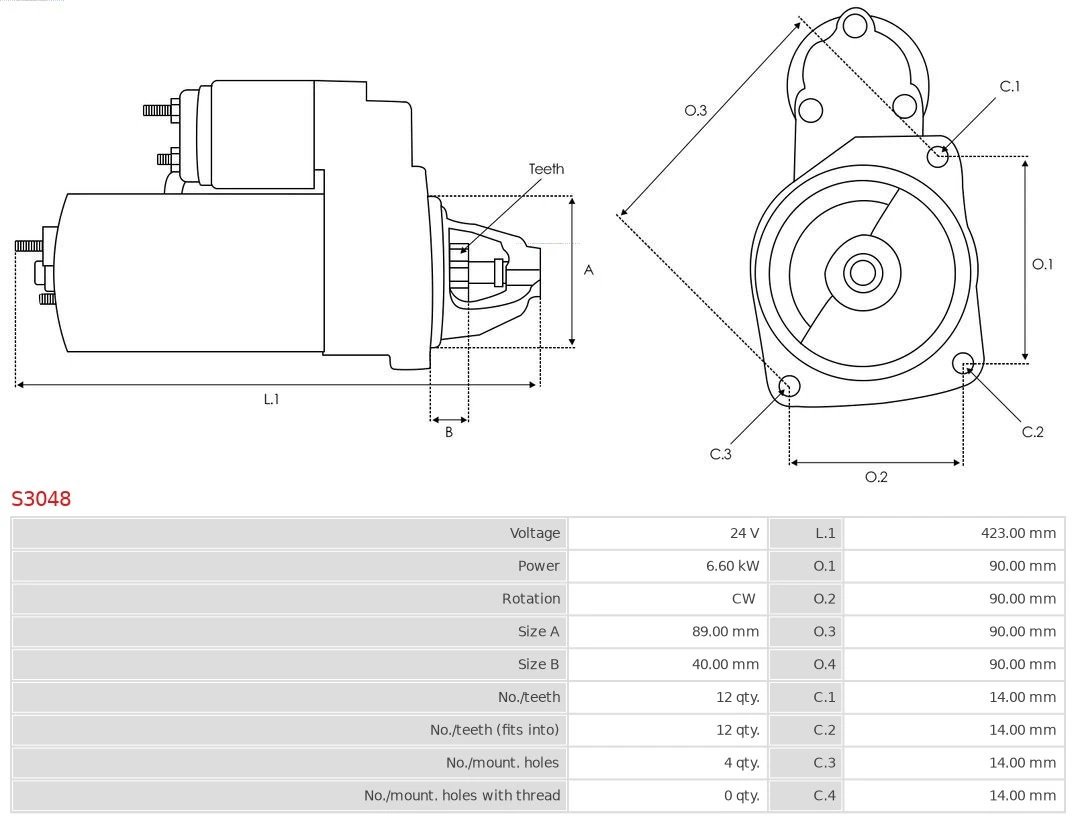 AS-PL S3048 Starter