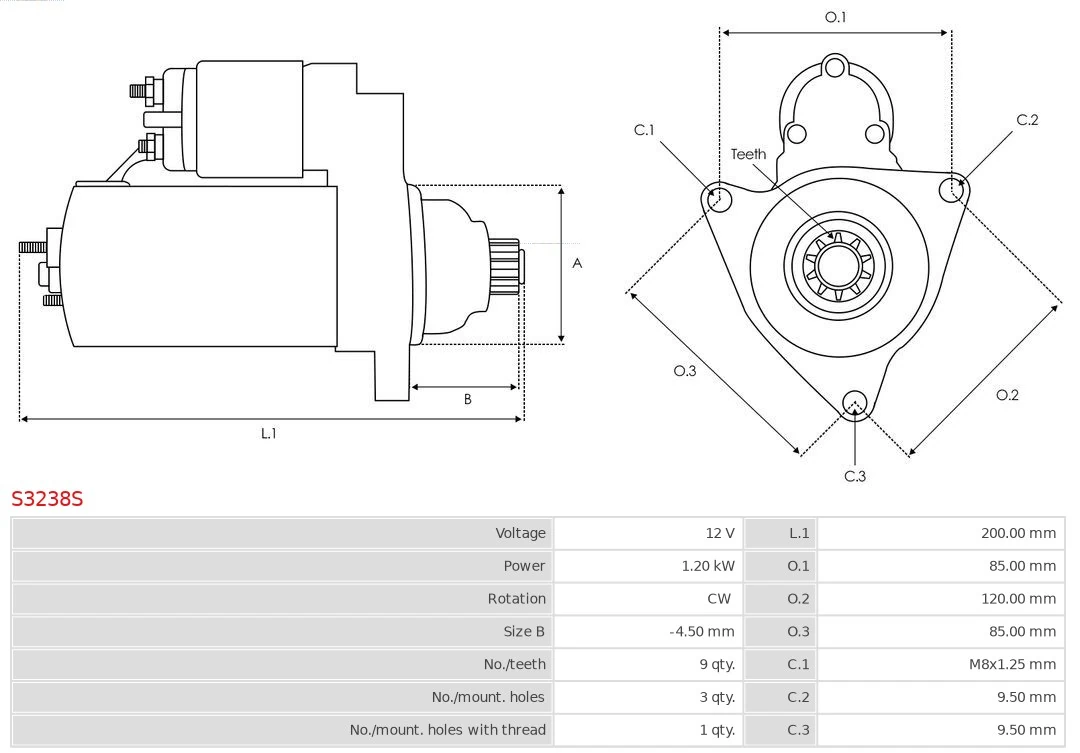 AS-PL S3238S Starter
