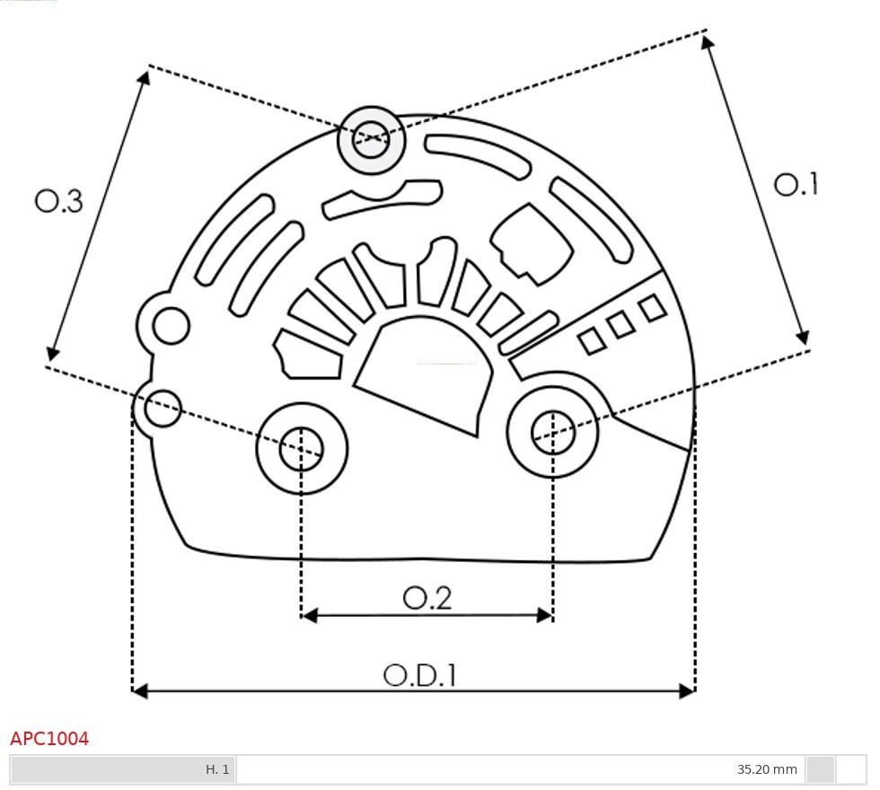 Protective Cap, alternator Brand new AS-PL APC1004