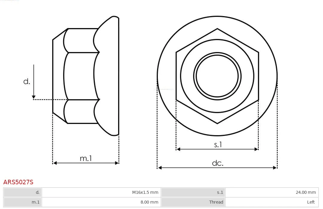AS-PL ARS5027S Repair Set, alternator