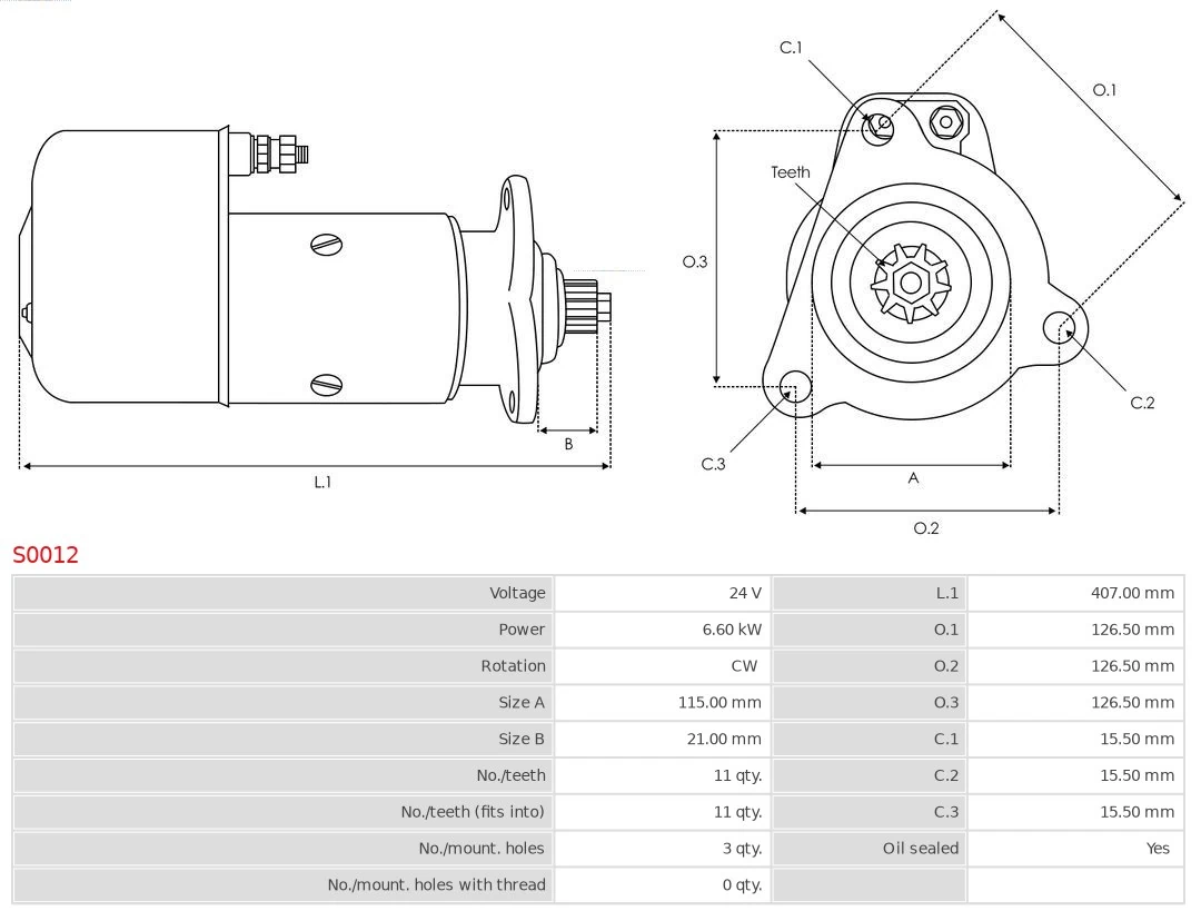 AS-PL S0012 Starter