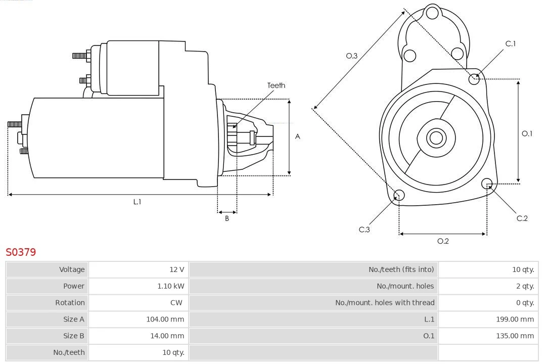 AS-PL S0379 Starter