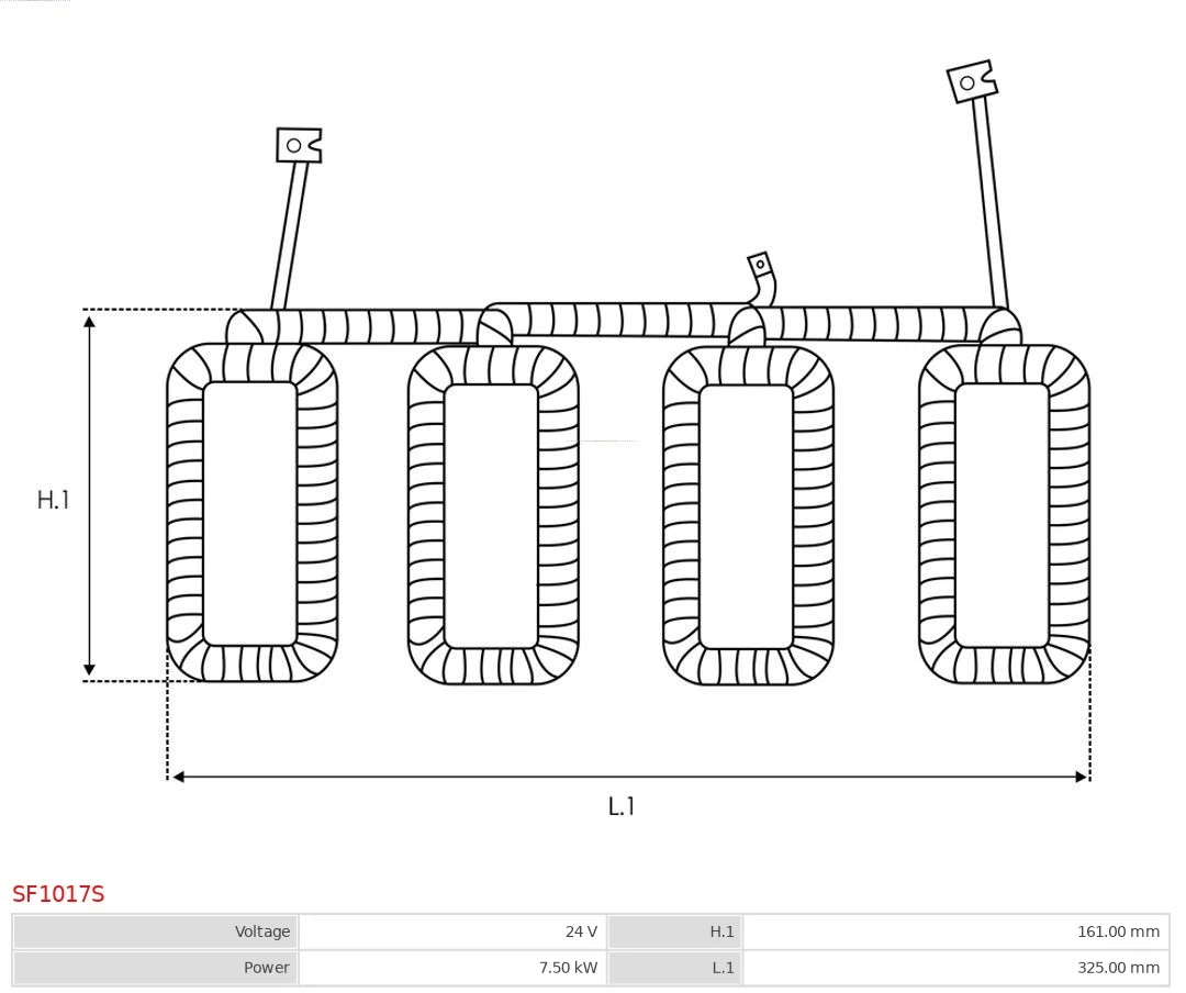 AS-PL SF1017S Field Winding, starter